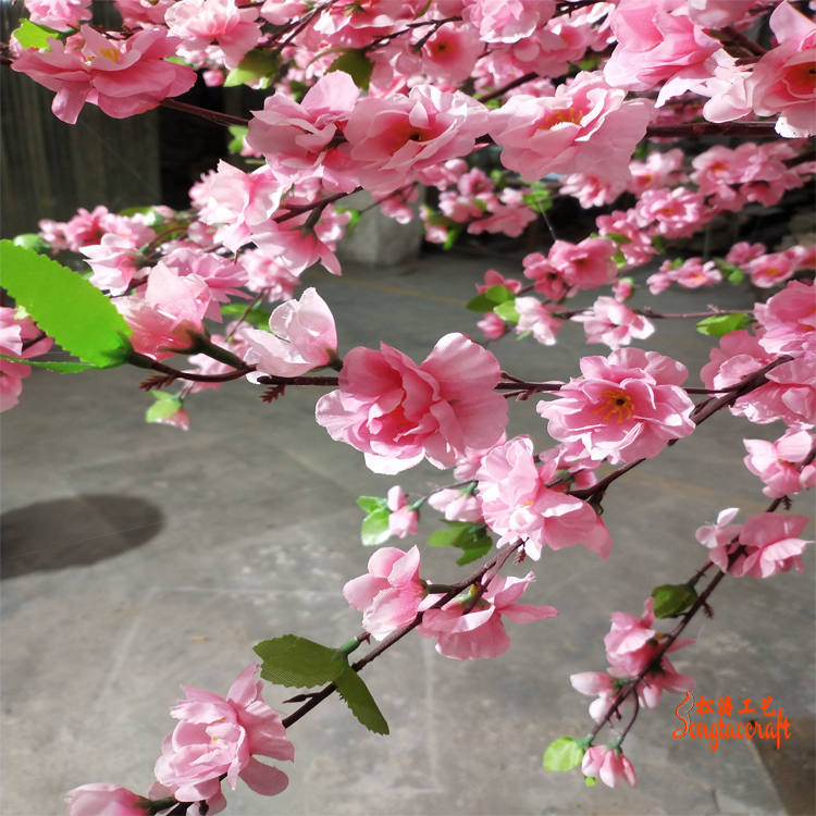 仿真桃花樹(shù)真的適合綠化環(huán)境裝飾嗎？